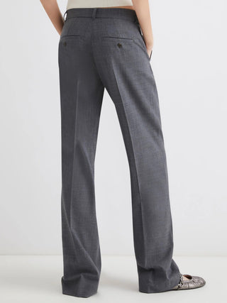 Pantalone dritto in misto lana