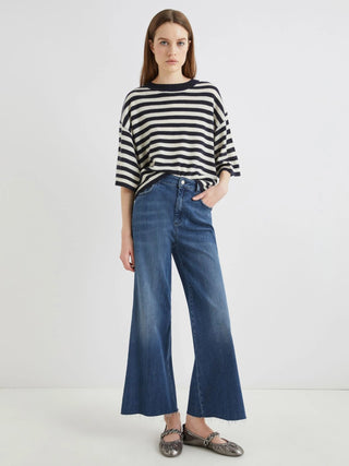Jeans wide leg crop