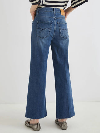 Jeans wide leg crop