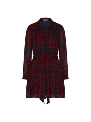 Abito in georgette con balze