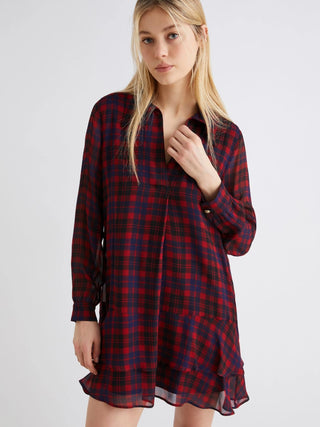 Abito in georgette con balze