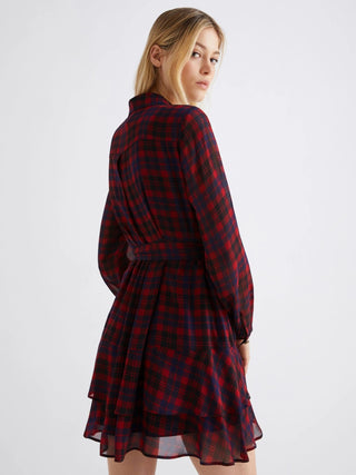 Abito in georgette con balze