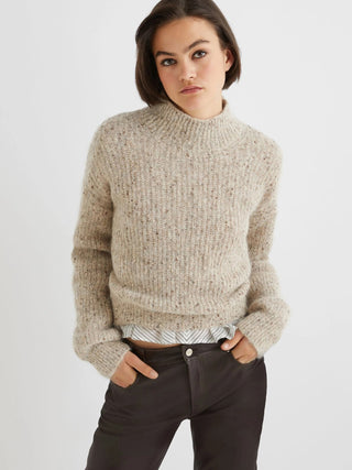 Maglia in mohair e alpaca