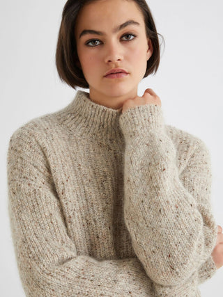 Maglia in mohair e alpaca