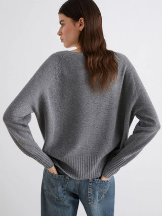 Maglia oversize in misto cashmere