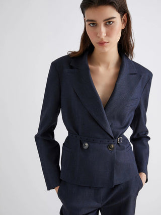 Giacca corta con cintura