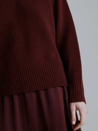 Maglia boxy in pura lana