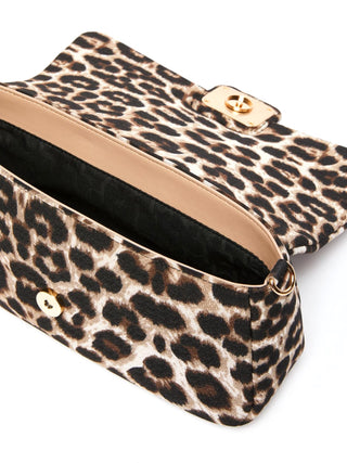 Borsa imbottita in tessuto maculato