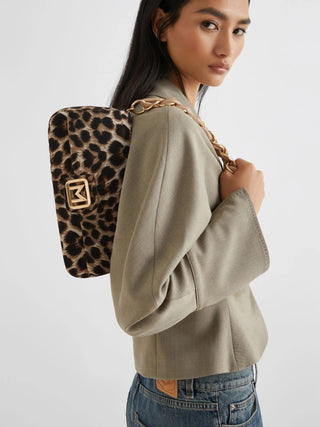 Borsa imbottita in tessuto maculato