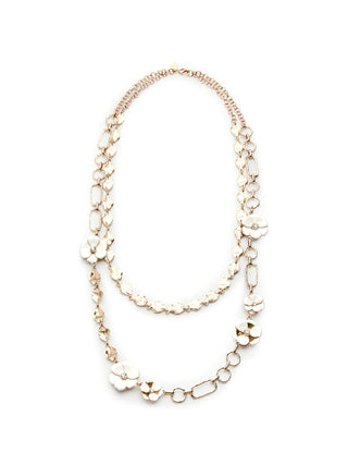 Collana con fiori smaltati