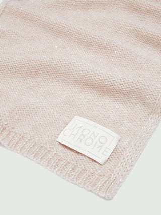 Sciarpa in misto cashmere con paillette