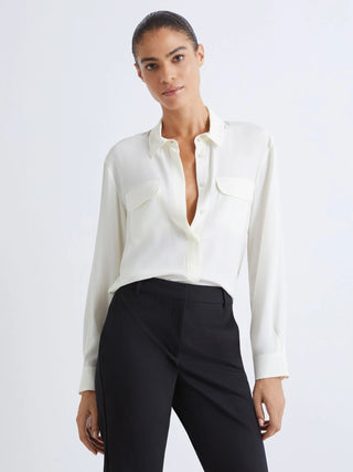 Camicia in misto seta