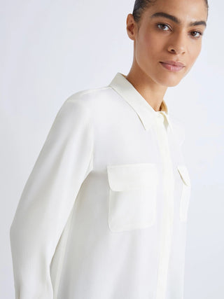 Camicia in misto seta