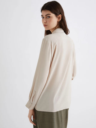 Camicia in crepe misto seta