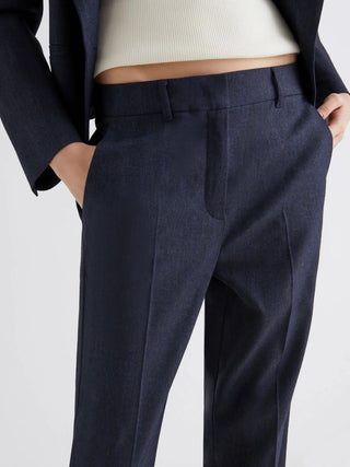 Pantalone aderente effetto denim