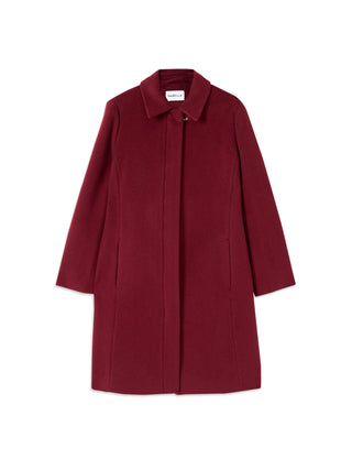 Cappotto con collo a camicia