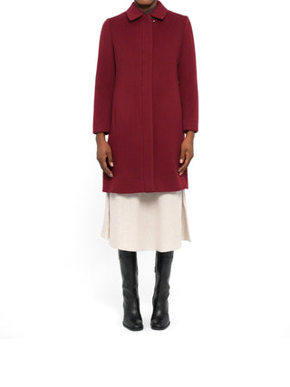 Cappotto con collo a camicia