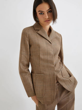 Giacca aderente in lana