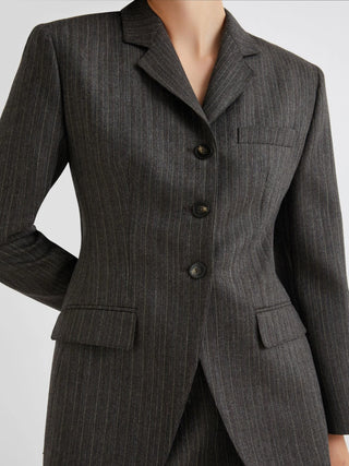 Blazer aderente a tre bottoni