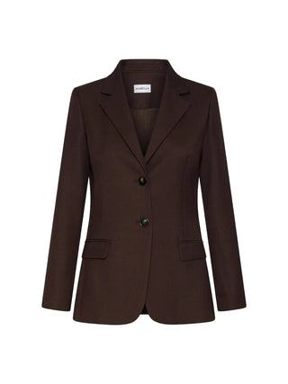 Blazer monopetto in misto lana