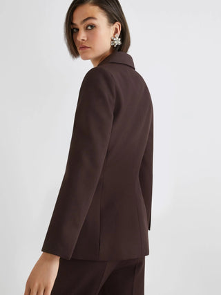 Blazer monopetto in misto lana