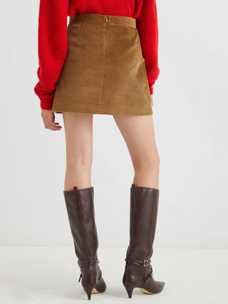 Gonna corta in velluto