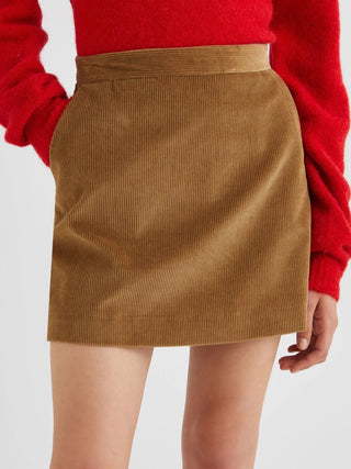 Gonna corta in velluto