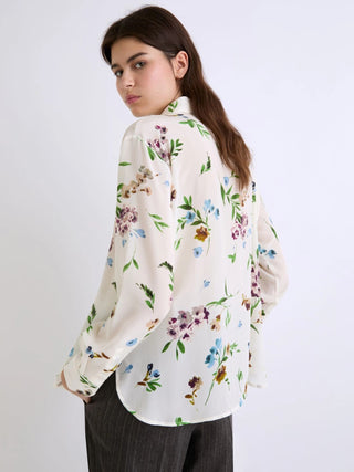 Camicia in seta stampata