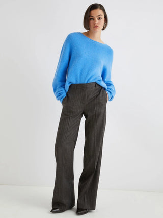 Pantalone dritto in pura lana