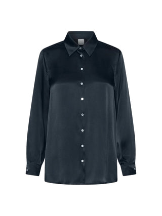 Camicia in raso di misto seta