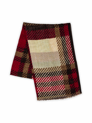 Patterned wool scarf