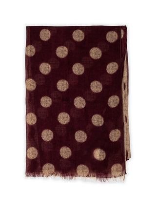 Patterned wool scarf