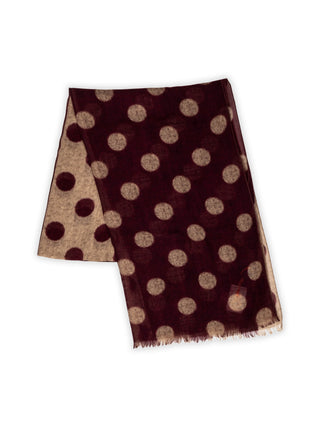 Patterned wool scarf