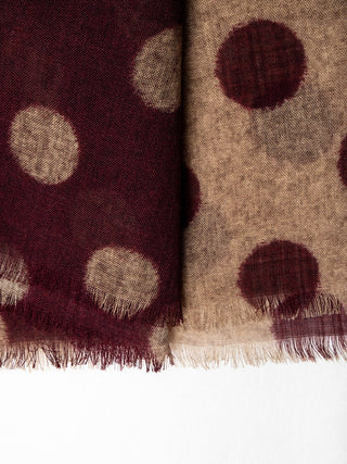 Patterned wool scarf