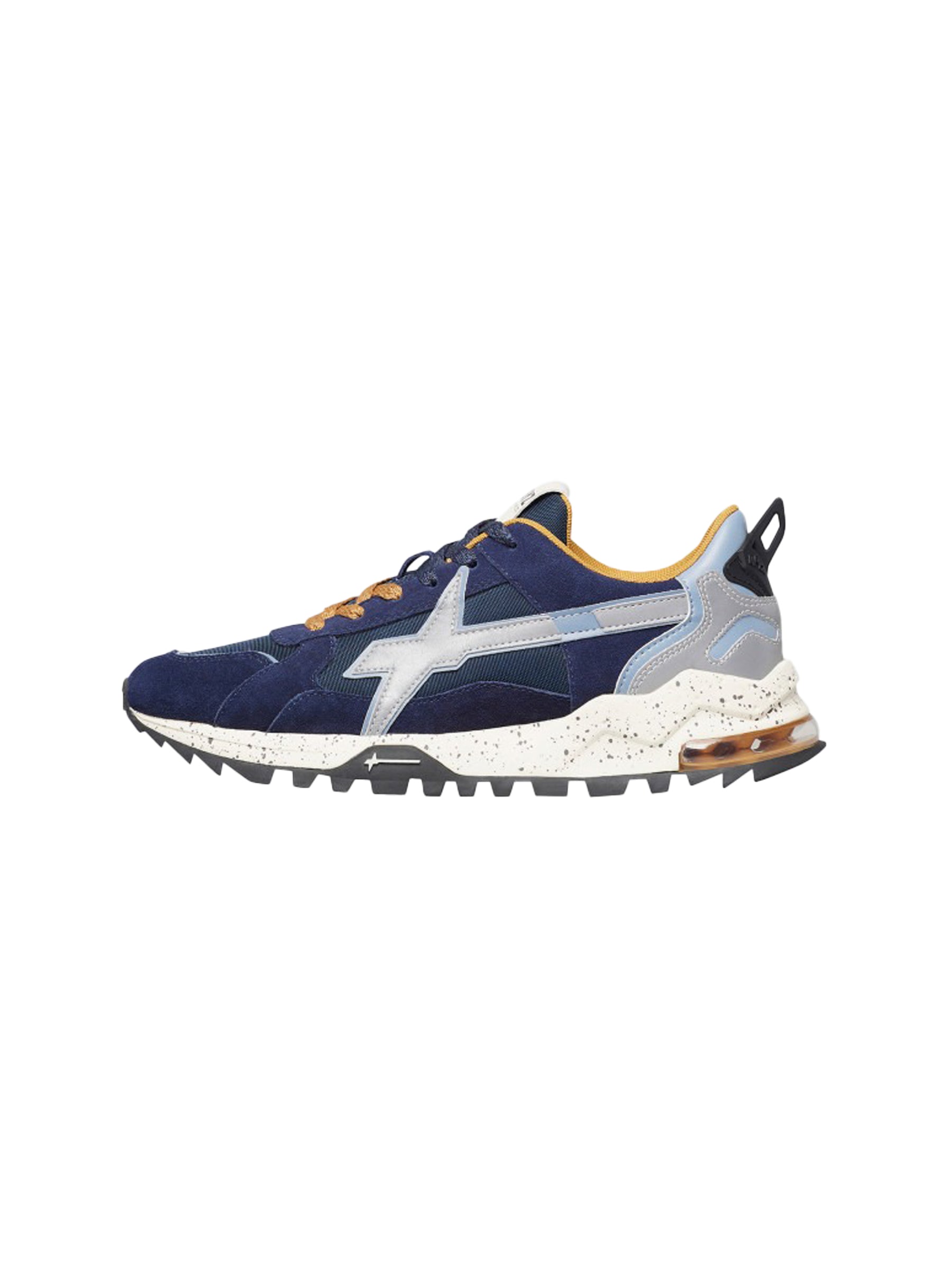 W6yz Sneakers Uomo/Donna In Pelle E Tessuto Tecnico - Modello Urbano Con Suola In Gomma, Fodera Traspirante, Chiusura Con Lacci - 4