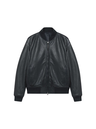 Bomber reversibile in pelle