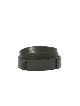 Cintura nobuckle micron in pelle