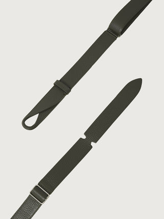 Cintura nobuckle micron in pelle