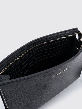 Pouch micron in pelle con polsiera