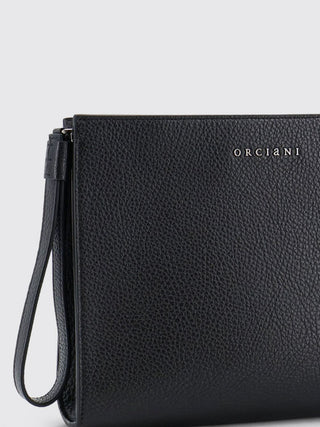 Pouch micron in pelle con polsiera