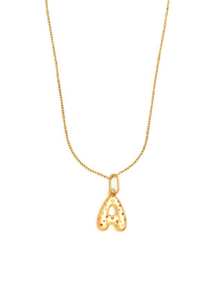 Collana chunky lettera