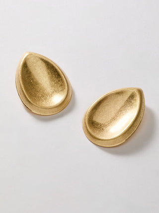 Orecchini oversize goccia round