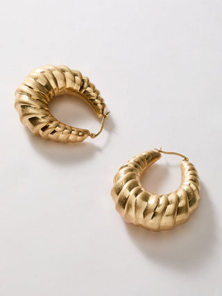 Orecchini cerchio chunky torchon