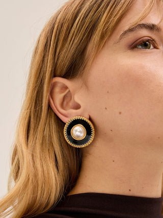 Orecchini perla con clip
