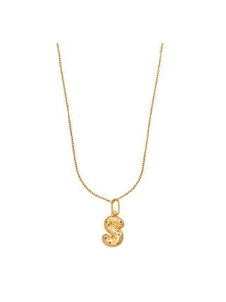Collana chunky lettera s
