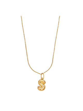 Collana chunky lettera s