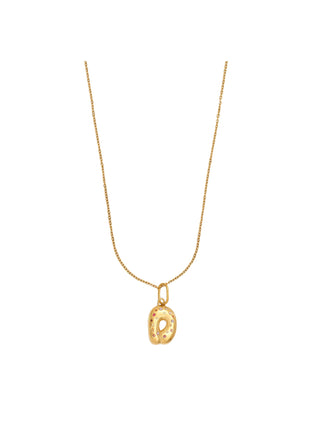 Collana chunky lettera d