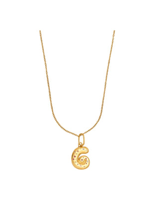 Collana chunky lettera g