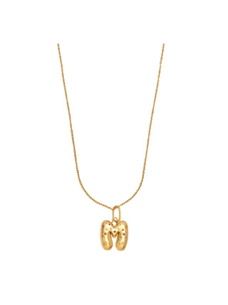 Collana chunky lettera m