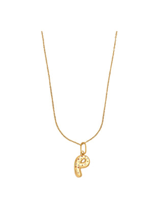 Collana chunky lettera p